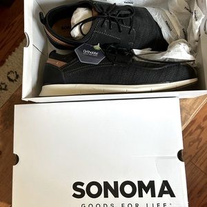 Sonoma size 12 men’s ortho shoe black mesh